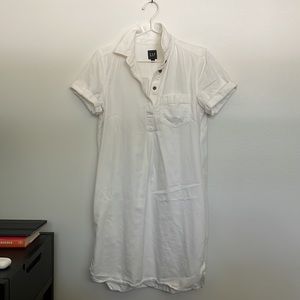 Gap Shirt Dress (White)